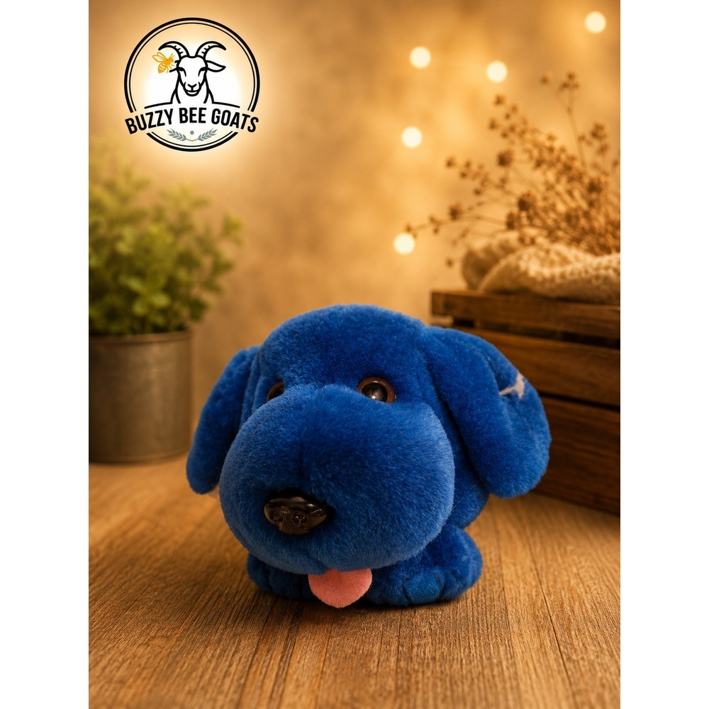 SWIBCO PUFFKINS BUSTER BLUE DOG PLUSH BEANBAG TOY 1994 VINTAGE